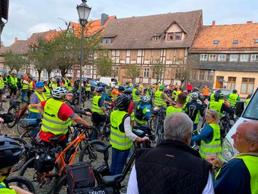 Begrüßung und Start der Jubiläumsradtour